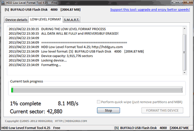 Low Level Format Usb Drive Free