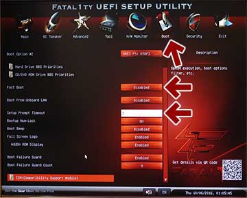 AsRock Fatal1ty Z87 Killerの UEFI / BIOS 画面