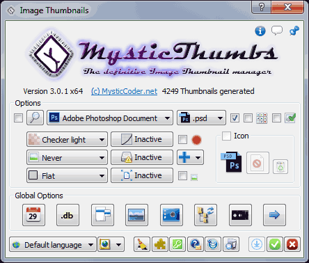 Windows 7 Vistaでpsdなど画像ファイルをサムネイル プレビュー表示出来るフリーソフトmysticthumbs ぼくんちのtv 別館