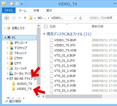 DVDビデオの中身