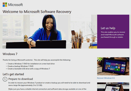 Microsoft Software Recovery